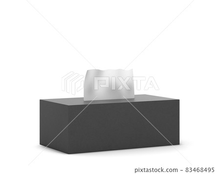 Blank tissue box mockup 83468495