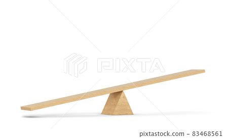 Simple seesaw, balance concept 83468561