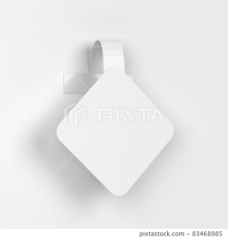 Blank market wobbler mockup Blank market wobbler mockup 83468985