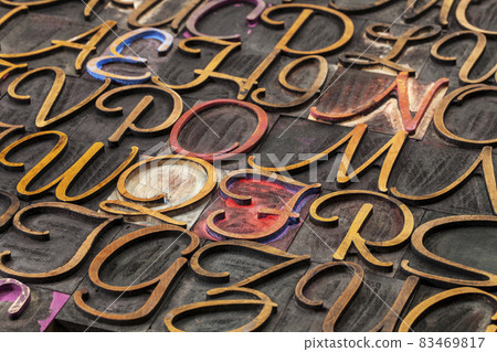 script font wood type script font wood type 83469817