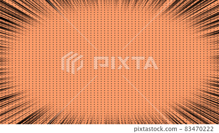Manga anime style effect Concentrated line, background color, 4K 83470222