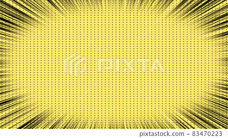 Manga anime style effect Concentrated line, background color, 4K 83470223
