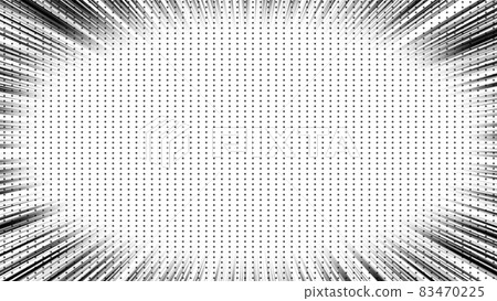 Manga anime style effect Concentrated line, background color, 4K 83470225