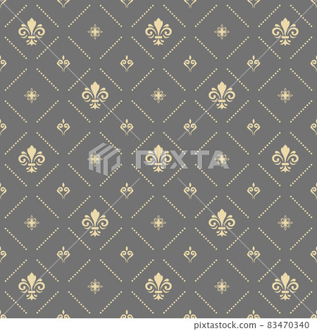 Seamless Pattern With Royal Lilies 83470340