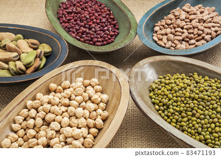 beans in bowls abstract 83471193