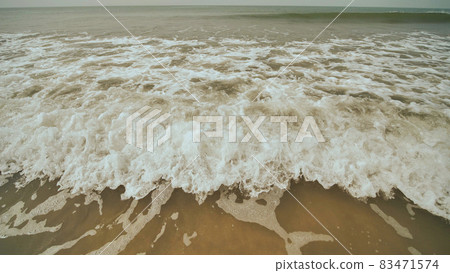 The tide of the waves of the Arabian Sea off the coast of Goa. India. The tide of the waves of the Arabian Sea off the coast of Goa. India. 83471574