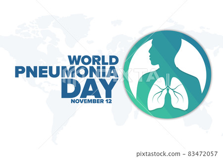 World Pneumonia Day. November 12. Holiday concept. Template for background, banner, card, poster 83472057