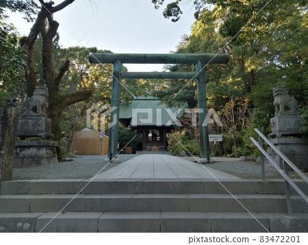 Odawara Castle Ruins Hotoku Ninomiya Shrine Torii 83472201