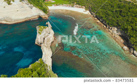 Atuh beach on the island of Nusa Penida. Indonesia. 83473581