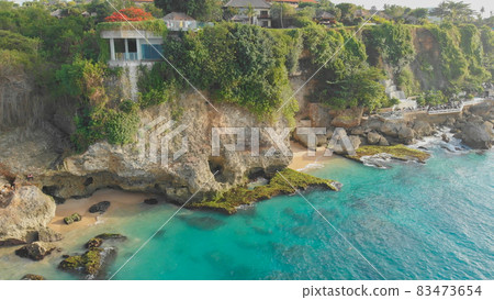 Pantai Tegal Wangi Beach, island of Bali. Indonesia. Aerial view. Pantai Tegal Wangi Beach, island of Bali. Indonesia. Aerial view. 83473654