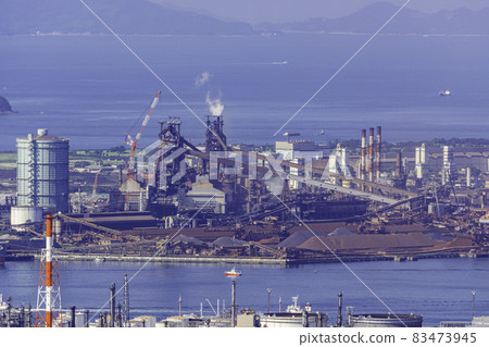 Mizushima Seaside Industrial Zone JFE Steel Blast Furnace and Iron Ore Kurashiki City, Okayama Prefecture 83473945