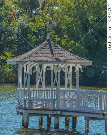 A beautiful view of the Gazebo on Silver Lake in Rehoboth Beach, Sussex County, Delaware A beautiful view of the Gazebo on Silver Lake in Rehoboth Beach, Sussex County, Delaware 83475264