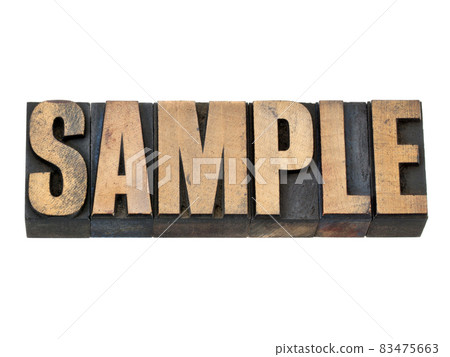 sample word in wood type 83475663
