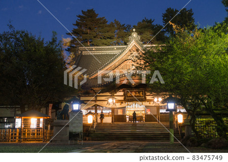 Night view of Oyama Shrine Haiden (Kanazawa City-Ishikawa Prefecture) 83475749