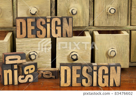 design concept in wood type design concept in wood type 83476602