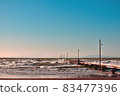 Haraoka pier that extends to the sea 83477396