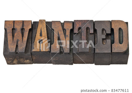 wanted word in western style type wanted word in western style type 83477611