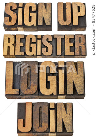 login, register, join, sign up 83477629