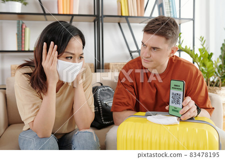 Woman Afraid of Vaccination Woman Afraid of Vaccination 83478195