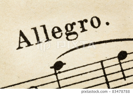 allegro - fast, quickly and bright music tempo allegro - fast, quickly and bright music tempo 83478788