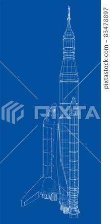 Rocket carrying space shuttle Rocket carrying space shuttle 83478897