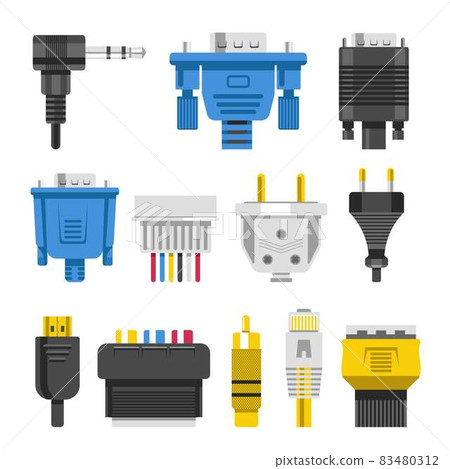 Wiring connectors and cables audio or video adapters or plug Wiring connectors and cables audio or video adapters or plug 83480312