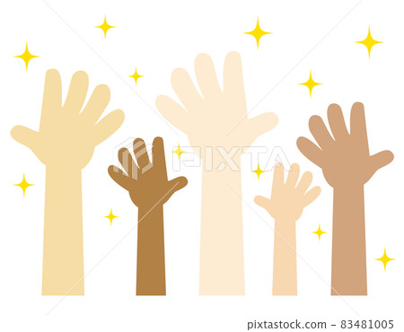 Many hands, race, human rights, raised hands, bare hands, hand washing, glitter, cleanliness Many hands, race, human rights, raised hands, bare hands, hand washing, glitter, cleanliness 83481005