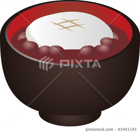 Oshiruko Shiruko Shiruko Shiruko Anko 麻糬糖果食物碗插圖簡單插圖 Oshiruko Shiruko Shiruko Shiruko Anko 麻糬糖果食物碗插圖簡單插圖 83481143