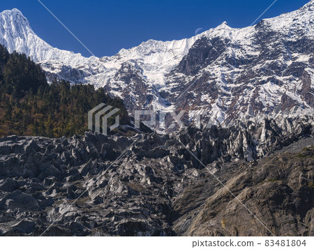 Mingyong glacier, Deqin, Shangri-la, Yunnan, China 83481804