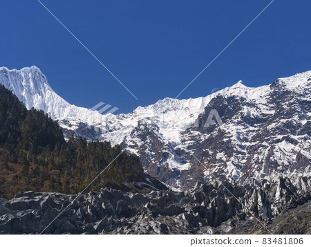 Mingyong glacier, Deqin, Shangri-la, Yunnan, China 83481806