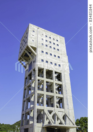 Former Shime Mining Shaft Tower, a landmark of Shime Town (Kasuya-gun, Fukuoka Prefecture) 83481844