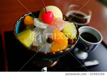 Cream Mitsumame Japanese sweets Cream Mitsumame Japanese sweets 83483200