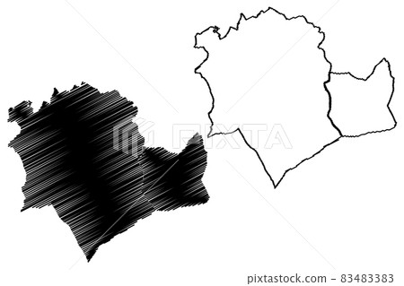 Montpellier City (French Republic, France) map vector illustration, scribble sketch City of Montpellier map Montpellier City (French Republic, France) map vector illustration, scribble sketch City of Montpellier map 83483383