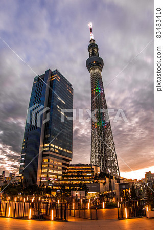 東京晴空塔彩虹彩燈 東京晴空塔彩虹彩燈 83483410