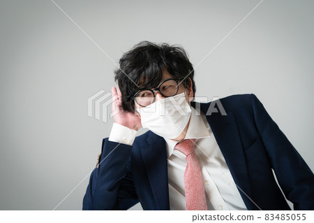 Businessman deafness Businessman deafness 83485055
