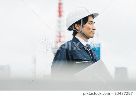 年輕建築管理工程師畫像 拍攝合作：WEEK Shibadaimon (Sun Frontier Fudousan) 83487297