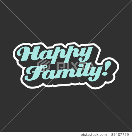 happy family svg quote for tshirt vector image 83487759