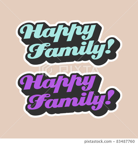 happy family svg quote for tshirt vector image 83487760