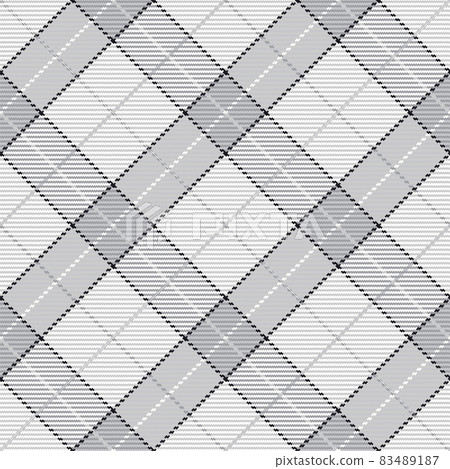 Seamless pattern of scottish tartan plaid. Repeatable background with check fabric texture. Vector backdrop striped textile print. 83489187