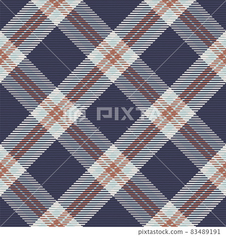 Seamless pattern of scottish tartan plaid. Repeatable background with check fabric texture. Vector backdrop striped textile print. 83489191