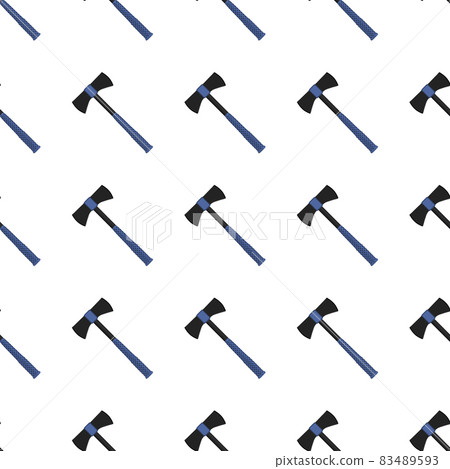 Illustration on theme pattern steel axes with wooden handle Illustration on theme pattern steel axes with wooden handle 83489593
