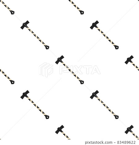 Illustration on theme pattern steel axes with wooden handle Illustration on theme pattern steel axes with wooden handle 83489622