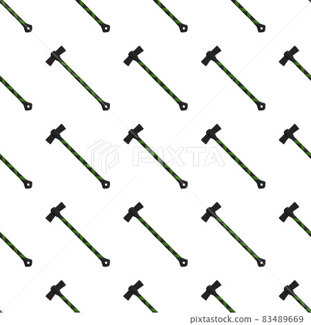 Illustration on theme pattern steel axes with wooden handle Illustration on theme pattern steel axes with wooden handle 83489669