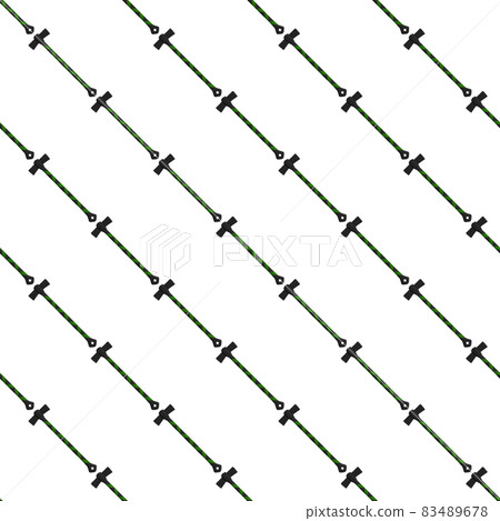 Illustration on theme pattern steel axes with wooden handle 83489678