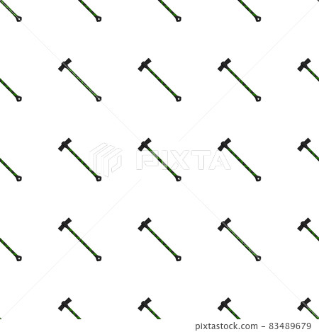 Illustration on theme pattern steel axes with wooden handle Illustration on theme pattern steel axes with wooden handle 83489679