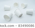 Recycling concept (disposable paper cups) 83490086