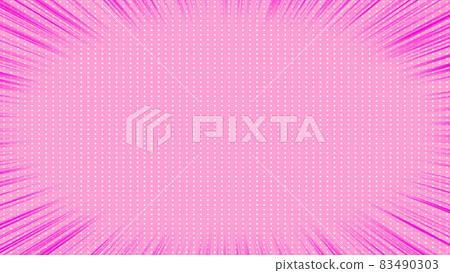 Manga anime style effect Concentrated lines and background color 83490303