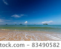 long exposure landscape, beach, sea, clouds, blue sky 83490582