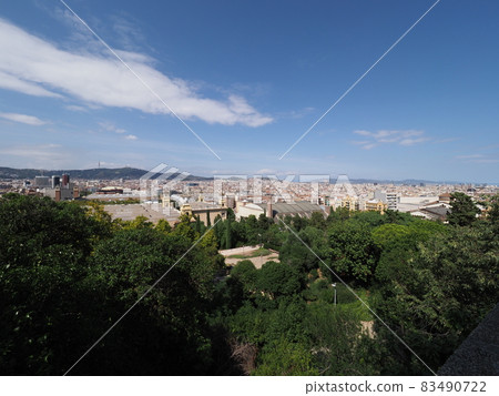 Scenery of european city of Barcelona in Spain 83490722