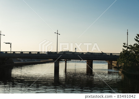 Kugenuma scenery and cityscape, parks, bridges Kugenuma scenery and cityscape, parks, bridges 83491042